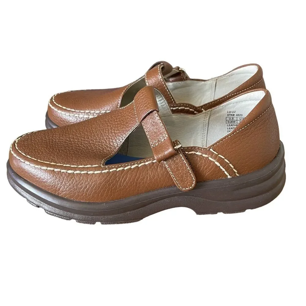 Dr. Comfort Womens Shoes Loafers Sz 5.5 XW Orthopedic Diabetic  Preppy  Office